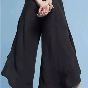 Anthropologie Elevenses Antilles Ruffled Pants